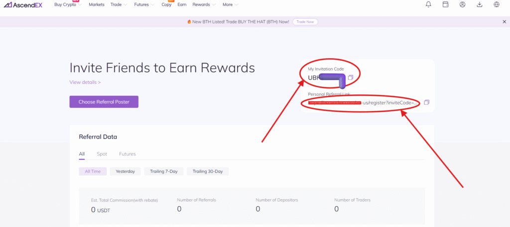 How to Find Ascendex Invitation Code